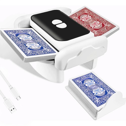 Automatic card shuffler and - automatic,