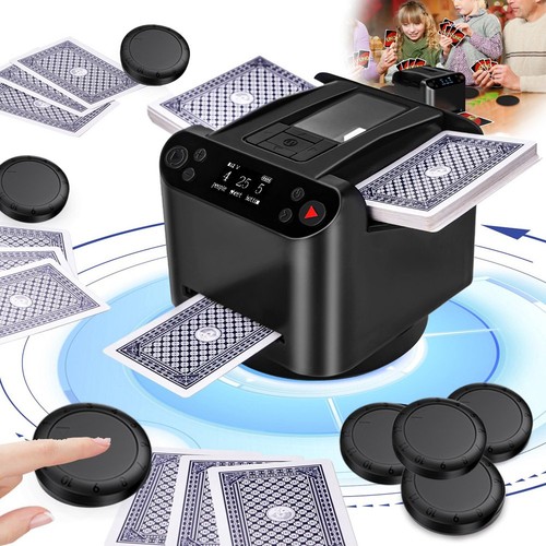 Automatic card shuffler - card,