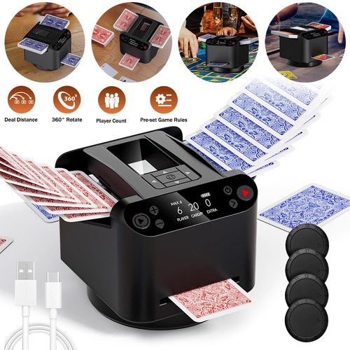 360 rotating card shuffler - rotating,