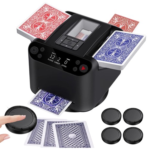Card shuffler and - , dealer