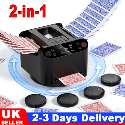 2in1 automatic card shuffler - automatic,