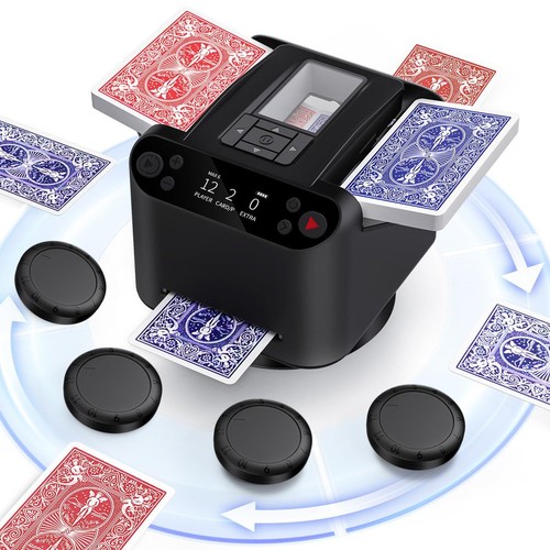 Automatic card shuffler - 2-in-1,