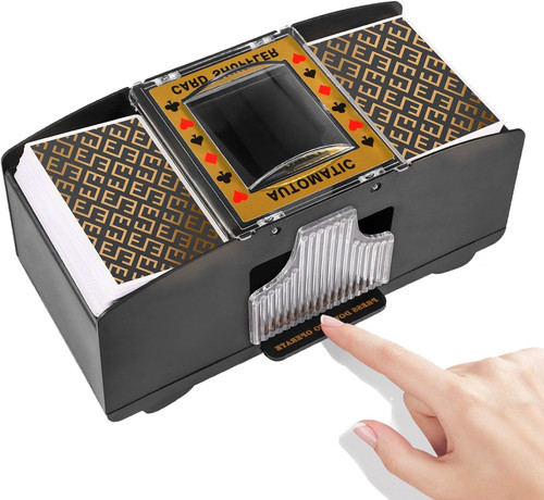 Deck card shuffler - 1-2,
