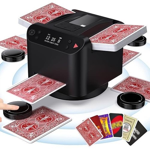 Automatic card shuffler - card,